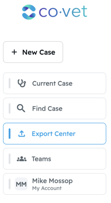 Export Center in Nav Bar