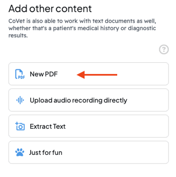 New PDF button